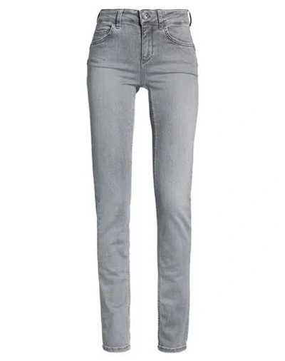 Liu •jo Woman Jeans Grey Size 26w-32l Cotton, Elastane In Gray