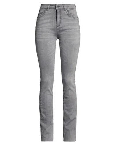 Liu •jo Woman Jeans Grey Size 26w-34l Cotton, Elastane In Gray