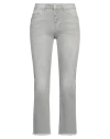 Liu •jo Woman Jeans Grey Size 28 Cotton, Elastane In Grey