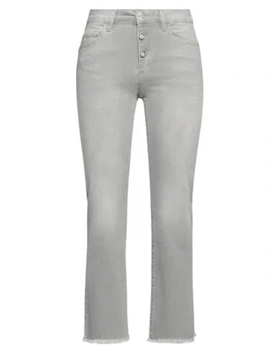 Liu •jo Woman Jeans Grey Size 28 Cotton, Elastane