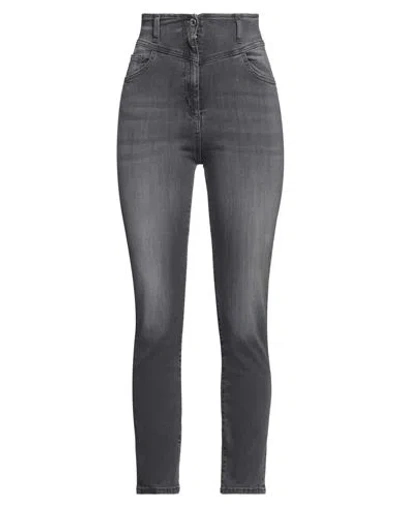 Liu •jo Woman Jeans Grey Size 28 Organic Cotton, Elastane In Gray