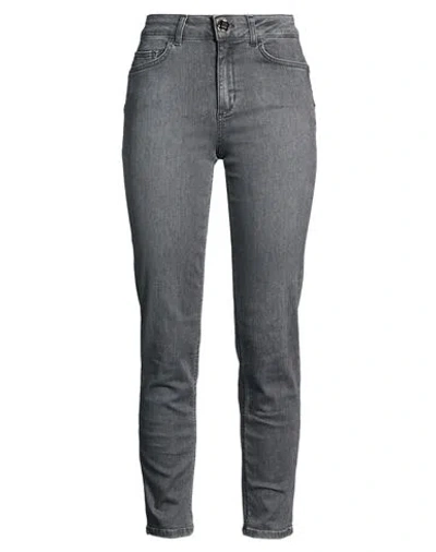 Liu •jo Woman Jeans Grey Size 28w-28l Cotton, Elastane In Gray