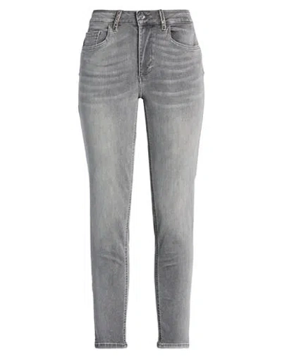 Liu •jo Woman Jeans Grey Size 30w-30l Cotton, Elastomultiester, Elastane In Gray
