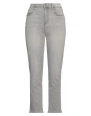 Liu •jo Woman Jeans Grey Size 28 Cotton, Elastane In Grey