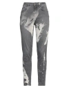 Liu •jo Woman Jeans Grey Size 31w-30l Cotton, Elastane In Gray