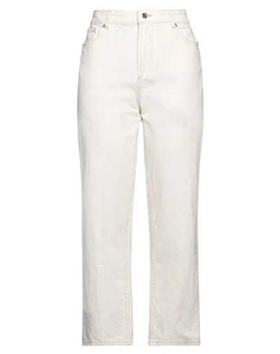 Liu •jo Woman Jeans Ivory Size 26 Cotton