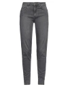 Liu •jo Woman Jeans Lead Size 32w-30l Cotton, Elastane In Grey