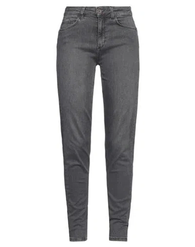 Liu •jo Woman Jeans Lead Size 32w-30l Cotton, Elastane In Grey