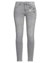 Liu •jo Woman Jeans Light Grey Size 28w-30l Cotton, Elastane In Grey