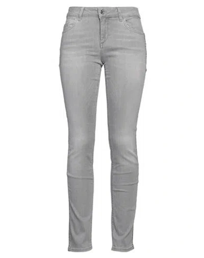 Liu •jo Woman Jeans Light Grey Size 29w-32l Cotton, Polyester, Elastane