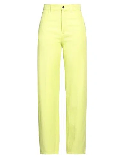 Liu •jo Woman Jeans Lime Green Size 28 Cotton