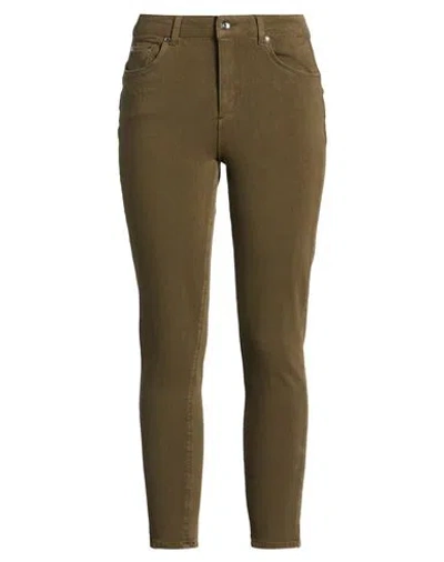 Liu •jo Woman Jeans Military Green Size 25w-28l Cotton, Lyocell, Polyester, Elastane