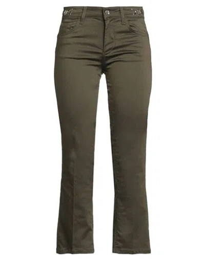 Liu •jo Woman Jeans Military Green Size 27 Cotton, Polyester, Elastane