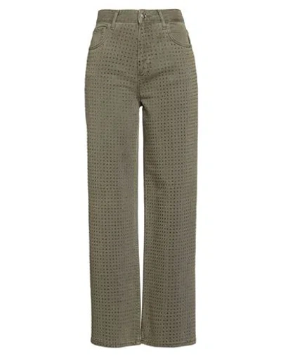 Liu •jo Woman Jeans Military Green Size 31 Cotton, Lyocell