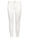 Liu •jo Woman Jeans Off White Size 30w-30l Cotton, Polyester, Elastane