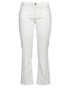 Liu •jo Woman Pants Cream Size 26 Cotton, Elastane In Off White