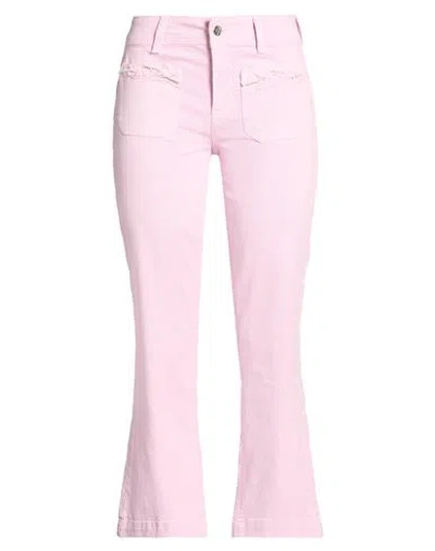 Liu •jo Woman Jeans Pink Size 32 Cotton, Elastane