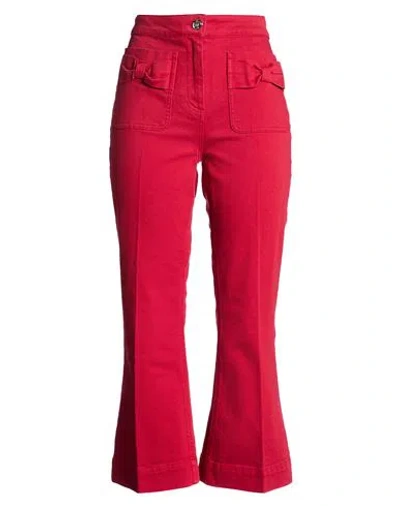 Liu •jo Woman Jeans Red Size 29 Cotton, Elastane