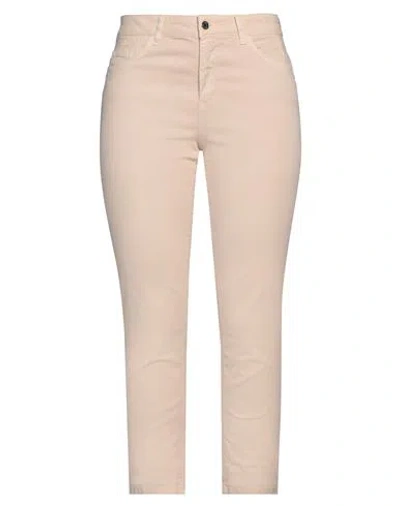 Liu •jo Woman Jeans Sand Size 28w-28l Cotton, Elastane In Beige