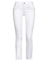 Liu •jo Woman Jeans White Size 24w-28l Cotton, Elastane In White
