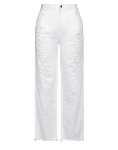 Liu •jo Woman Jeans White Size 28 Cotton