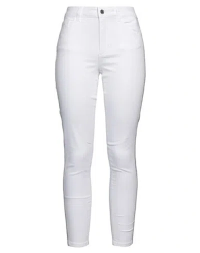 Liu •jo Woman Jeans White Size 26 Cotton, Elastane