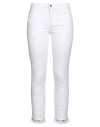 Liu •jo Woman Jeans White Size 27w-28l Cotton, Elastane In White