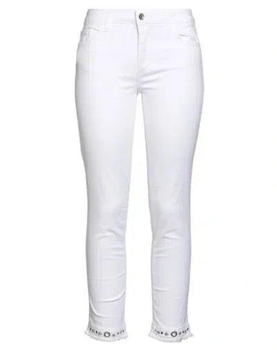 Liu •jo Woman Jeans White Size 27w-28l Cotton, Elastane