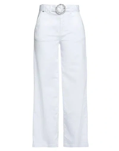 Liu •jo Woman Jeans White Size 29 Cotton, Polyester, Elastane