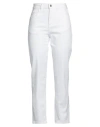 Liu •jo Woman Jeans White Size 26w-28l Cotton, Elastomultiester, Elastane In White