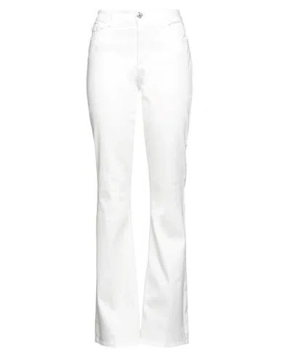 Liu •jo Woman Jeans White Size 30w-36l Cotton, Elastane