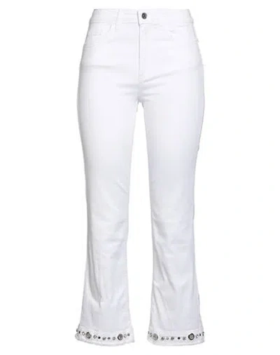 Liu •jo Woman Jeans White Size 32 Cotton, Elastane