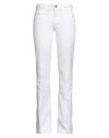 Liu •jo Woman Jeans White Size 32 Cotton, Elastane In White