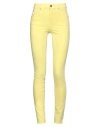Liu •jo Woman Jeans Yellow Size 28w-30l Cotton, Lyocell, Polyester, Elastane