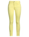 Liu •jo Woman Jeans Yellow Size 32w-30l Cotton, Polyester, Elastane In Yellow