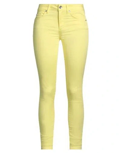 Liu •jo Woman Jeans Yellow Size 32w-30l Cotton, Polyester, Elastane