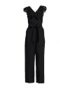 Liu •jo Woman Jumpsuit Black Size 8 Cotton In Black