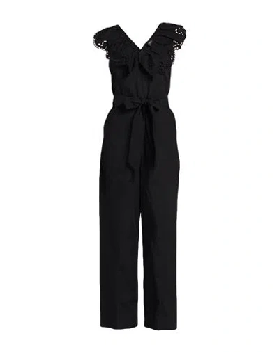 Liu •jo Woman Jumpsuit Black Size 8 Cotton