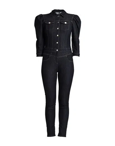 Liu •jo Woman Jumpsuit Blue Size 31 Cotton, Polyester, Elastane