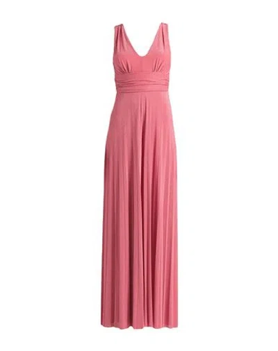 Liu •jo Woman Jumpsuit Coral Size 6 Viscose, Polyester, Polyamide, Elastane In Red