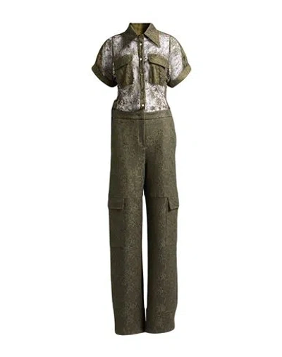Liu •jo Woman Jumpsuit Military Green Size 6 Polyester, Polyamide, Elastane