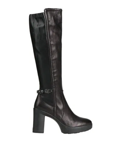 Liu •jo Woman Knee Boots Black Size 7 Soft Leather