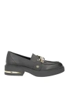 Liu •jo Woman Loafers Black Size 8 Textile Fibers In Black
