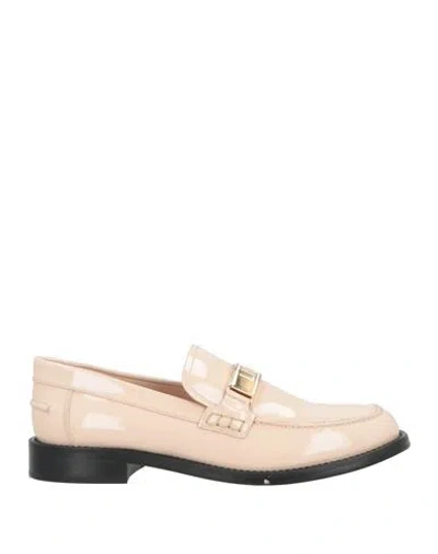 Liu •jo Woman Loafers Blush Size 8 Leather In Pink