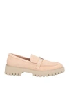 Liu •jo Woman Loafers Blush Size 8 Leather In Pink