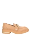 Liu •jo Woman Loafers Sand Size 8 Textile Fibers In Beige