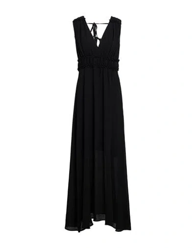 Liu •jo Woman Maxi Dress Black Size 2 Polyester, Elastane