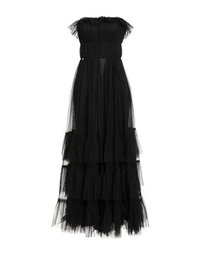 Liu •jo Woman Maxi Dress Black Size 6 Polyester