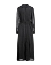 Liu •jo Woman Maxi Dress Black Size 6 Polyester In Black