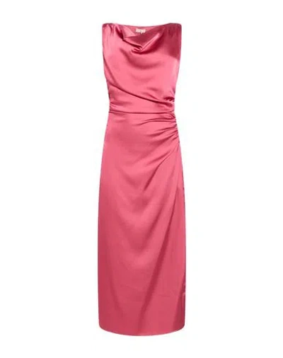 Liu •jo Woman Maxi Dress Coral Size 2 Polyester, Elastane In Pink